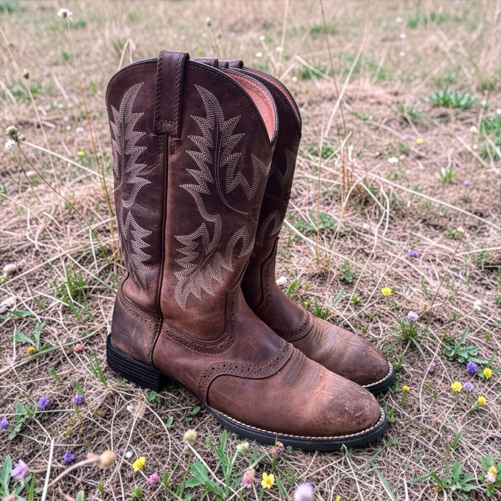 Ariat Boots Genuine Leather Western Cowgirl Boots Country Boots